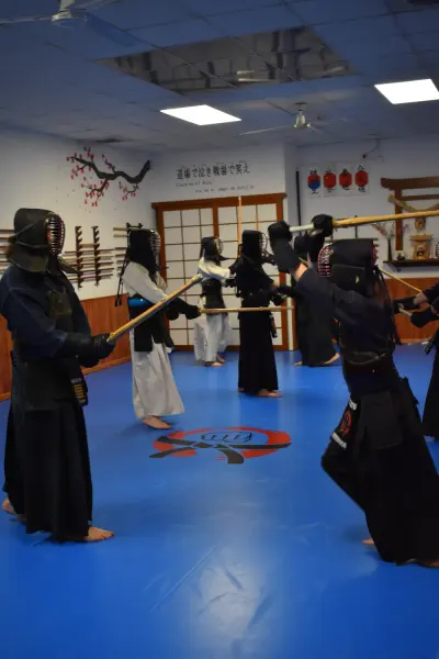 Keiko por parejas sobre el tatami del Dojo Dento Ryu de Zaragoza